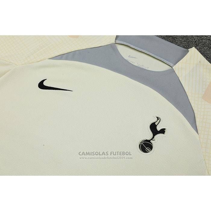 Fato de Treino Tottenham Hotspur Manga Curta 2022-2023 Beige - Calcas Curta
